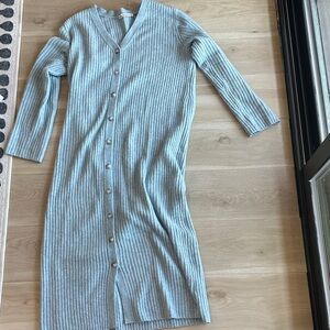 Abercrombie & Fitch Light Blue Long Sleeve Dress